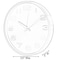 Clockswise Modern Decorative Aluminum Round Wall Clock For Living Room, Kitchen, Dining Room, Silver QI004511.SI - alternate 6